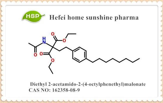 Diethyl 2-acetamido-2-(4-octylphenethyl) malonate CAS 162358-08-9