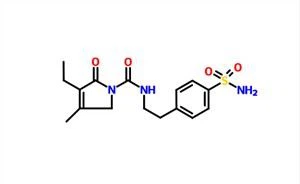 4 - [2 - [(3-Etyl-4-metyl-2-oxo-3-pyrrolin-1-yl) carboxamido] etyl] benzensulfonamit CAS 119018-29-0
