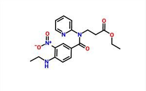 Ethyl 3-(4-(ethylamino)-3-nitro-N-(pyridin-2-yl)benzamido)propanoate CAS 429659-01-8