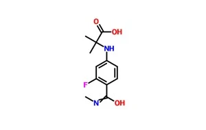 N-[3-Fluoro-4-[(methylamino)carbonyl]phenyl]-2-methylalanine CAS 1289942-66-0